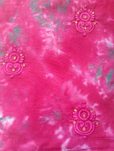 Striped Textile with Embellishments