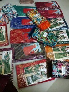 Singapore Chiffon Saree With Blouse