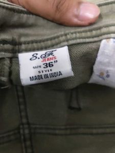Olive Green Jeans
