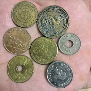 Collection Of 7 Rare Worldwide Tokens