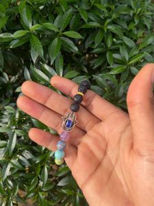 Chakra Bracelet with Hamsa Charm