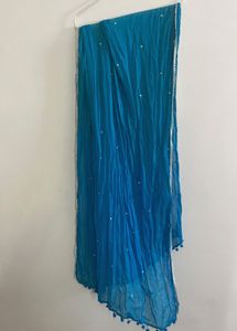 Teal Mirror Embellished Dress