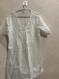 Summer Friendly Cotton Chikankari Kurta