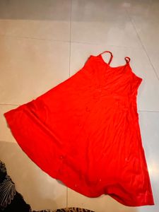 Orange Short Dress
