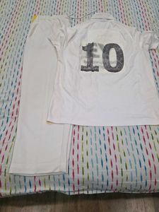 White &amp; Yellow Sports T-Shirt Set