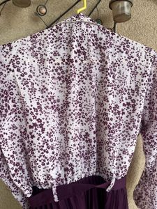 Pleated Purple Dress