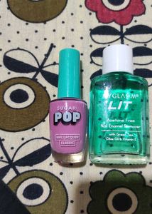 New  Combo Of Nail Paint Nd Remover
