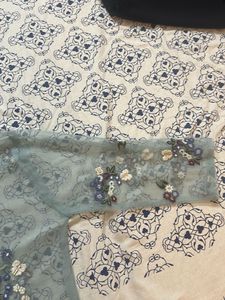 Powder Blue Embroidered Top