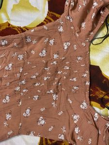 Floral Middi Western Dress