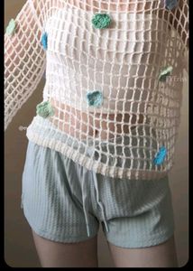 Crochet Knit Flower Top (pinterest design)