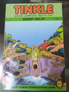 Vintage Tinkel Comic Book Digest  Set Of 3