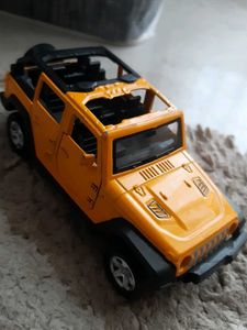 Yellow Jeep Wrangler Toy Model