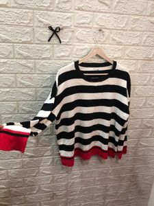Striped Knit Pullover🕶️‼️