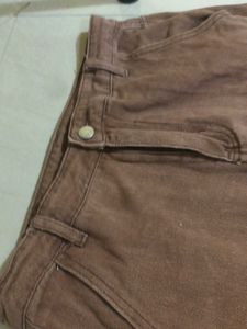 Brown Cargo Pants URBANIC