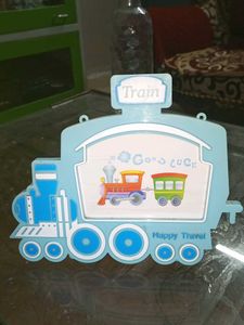 Train Shaped Photo Frame Showpiece