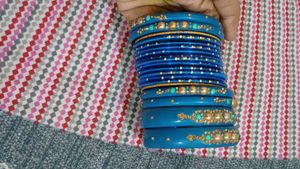 Blue & Gold Bangles