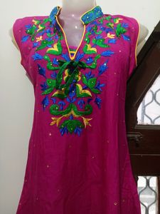 Beautiful Pink Anarkali Kurta
