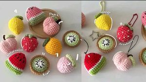 Crochet Cute Fruit Charms/ Keychain