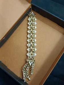 Pearl &amp; Crystal Floral Bracelet