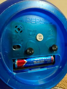 Vintage Pepsi Wall Clock With ⏰ Alarm
