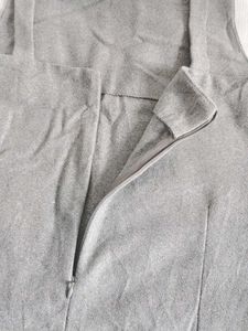 Gray Sleeveless Pinafore Dress❤️