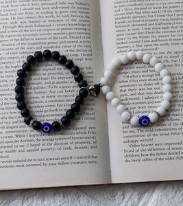 Matte Evil Eye Magnet Bracelet