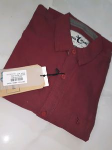 SLIM FIT SHIRT(Meroon)