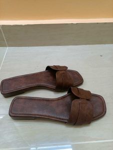 Brown Leather Flats Classic