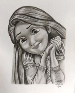 Rapunzel Sketch Art