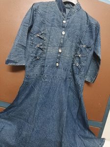 Denim frock style middy