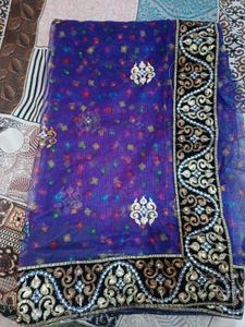 Fancy Attractive Net Light Weight Saare