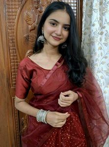 Maroon lehenga choli❤️