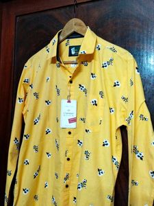 L&#39;amour Original Mustard Printed Shirt For Men