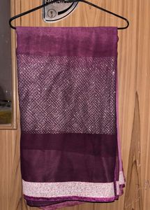 Elegant Purple Saree with Border