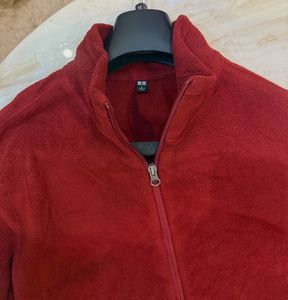 uniqlo Red Full Zip Jacket