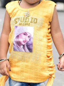 Cute Yellow Girl's Top