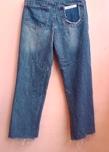 Ripped Wide Leg Jeans