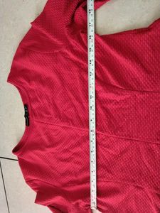 new Elegant Red Peplum Top