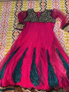 Elegant Pink Ethnic Gown