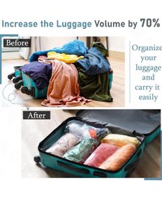 🆕Vacuum Bags for Travel with Hand Pump Airtight
