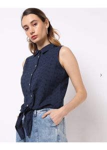 NEXT Y2k Vintage Navy Blue Top