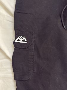 Kohl Black Jogger Cum Cargo Pant