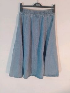 Denim Long Skirt