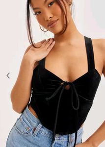 Velvet Corset Style Top