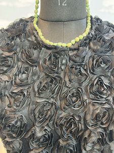 Black Rose Embellished Top