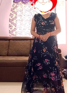 Floral Print Maxi Dress,