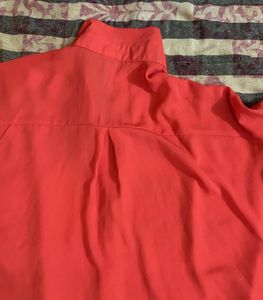 Bright Coral/orange Shirt
