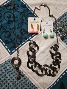 Combo of Earrings n necklace