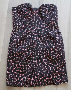 H&amp;M Black Pink Tube Dress