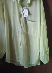 Green Oversized Shirt